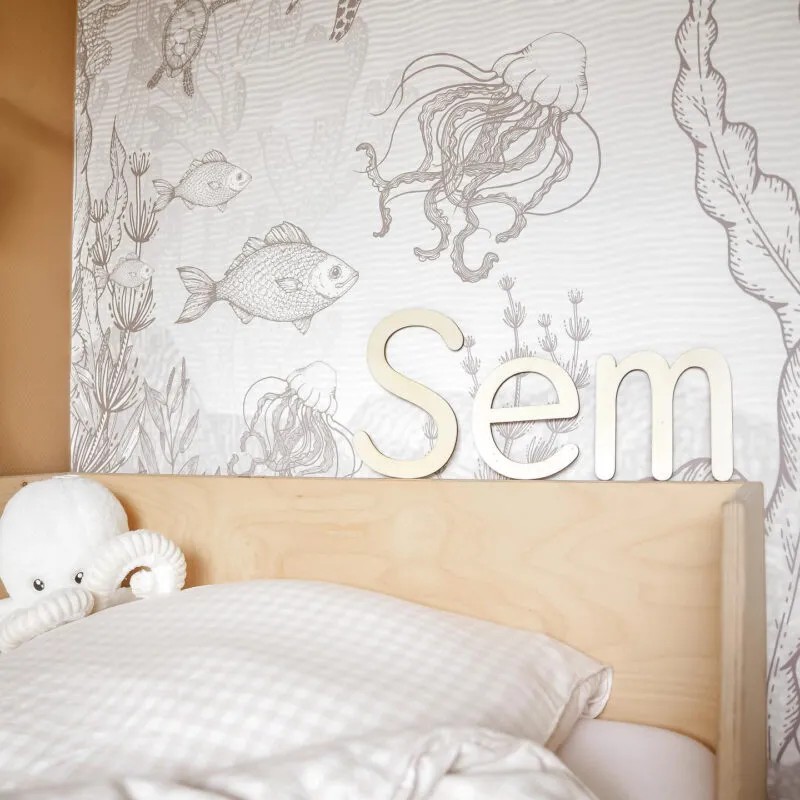 Houten Naam | Lettertype Sem