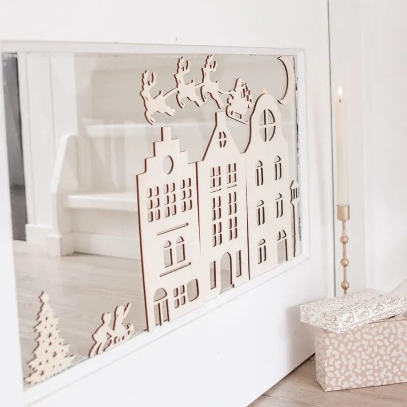 Houten grachtenpandjes | Set 3